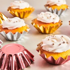 Cápsulas Cupcakes Bloom Plata 48 ud - Funcakes