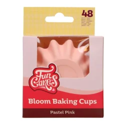 Cápsulas Cupcakes Bloom Rosa Pastel 48 ud - Funcakes