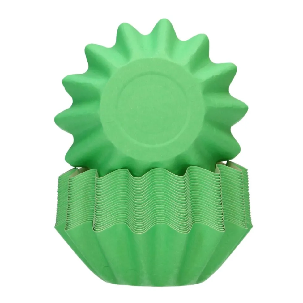 Cápsulas Cupcakes Bloom Verde Pastel 48 ud - Funcakes