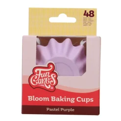 Cápsulas Cupcakes Bloom Violeta Pastel 48 ud - Funcakes