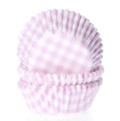 Cápsulas cupcakes Gingham Pink