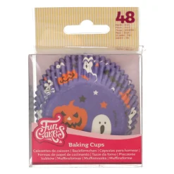 Cápsulas Cupcakes Halloween Púrpuras 48 ud - Funcakes