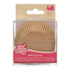 Cápsulas Cupcakes Marrón Kraft 48 ud - Funcakes