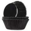 Cápsulas cupcakes Negro metalizado