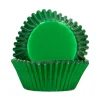 Cápsulas Cupcakes Papel Aluminio Verde Metálico 48 ud - Funcakes