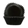 Cápsulas Cupcakes Papel Aluminio Negro Metálico 48 ud - Funcakes