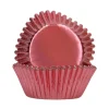Cápsulas Cupcakes Papel Aluminio Oro Rosado Metálico 48 ud