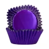 Cápsulas Cupcakes Papel Aluminio Púrpura Metálico 48 ud - Funcakes