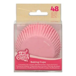 Cápsulas Cupcakes Rosa Bebé 48 ud - Funcakes