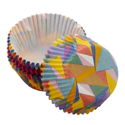 Cápsulas Cupcake Triángulos Colores 75 ud - Wilton