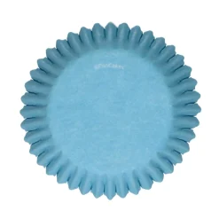 100 Cápsulas Mini Cupcakes Azul Claro - Funcakes