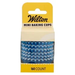Cápsulas Mini Cupcakes Azul Metálico 160 ud - Wilton