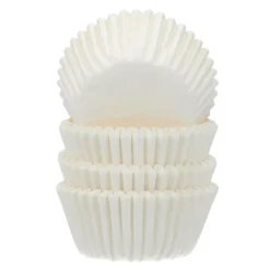 500 Cápsulas Mini Cupcakes Blancas - Funcakes
