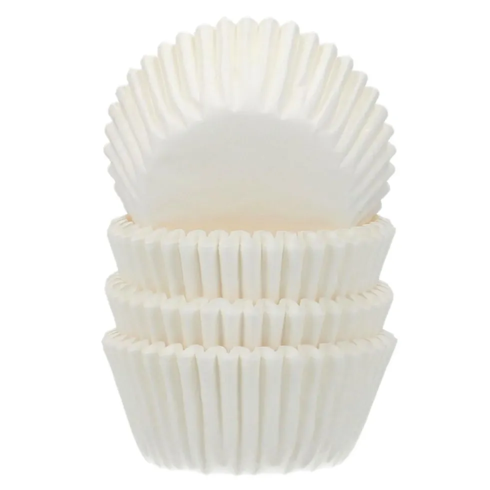 500 Cápsulas Mini Cupcakes Blancas - Funcakes