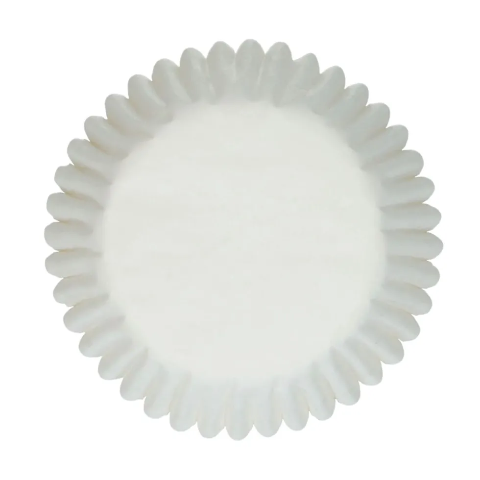 100 Cápsulas Mini Cupcakes Blancas - Funcakes