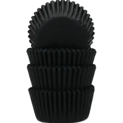 100 Cápsulas Mini Cupcakes Negras - Funcakes