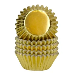 Cápsulas Mini Cupcakes Oro Metálico 160 ud - Wilton