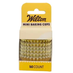 Cápsulas Mini Cupcakes Oro Metálico 160 ud - Wilton