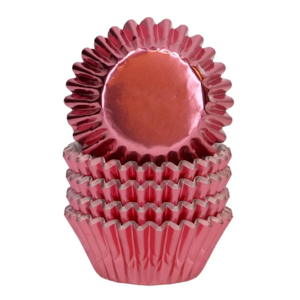 Cápsulas Mini Cupcakes Oro Rosado Metálico 160 ud - Wilton