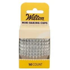 Cápsulas Mini Cupcakes Plata Metálico 160 ud - Wilton