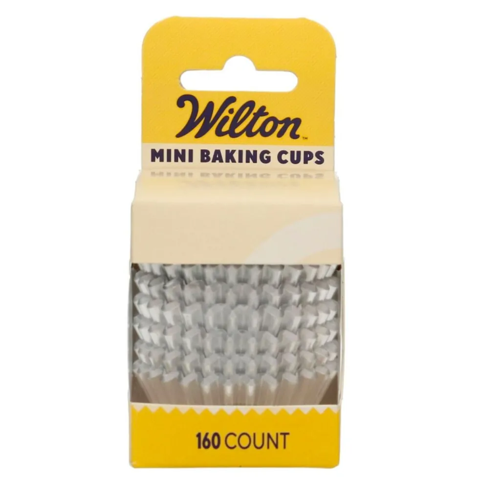 Cápsulas Mini Cupcakes Plata Metálico 160 ud - Wilton