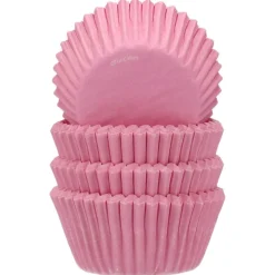 100 Cápsulas Mini Cupcakes Rosa Claro - Funcakes