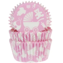 Cápsulas para cupcakes Bebé Rosa