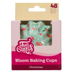 Cápsulas para Cupcakes Bloom Navidad 48 ud - Funcakes