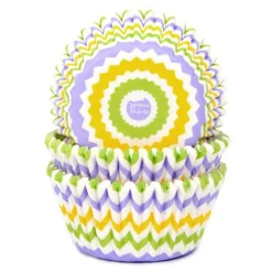 Cápsulas para Cupcakes Chevron Spring 50 ud