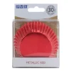 Cápsulas para cupcakes color Rojo metalizado