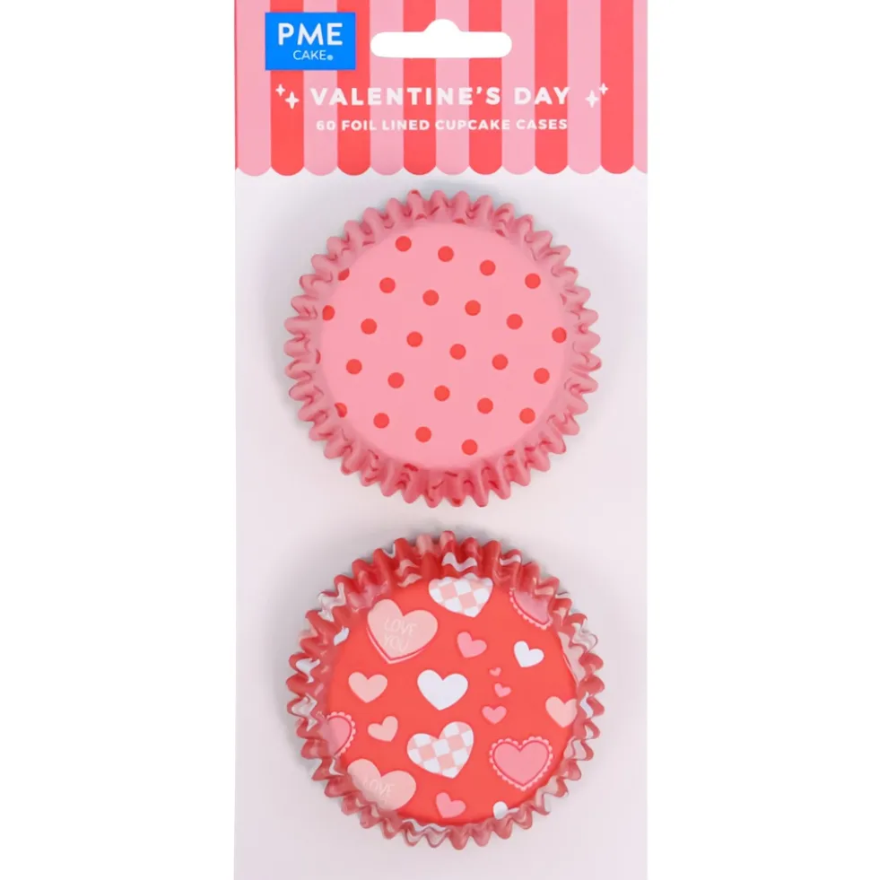 Cápsulas para cupcakes San Valentín 60 ud - PME