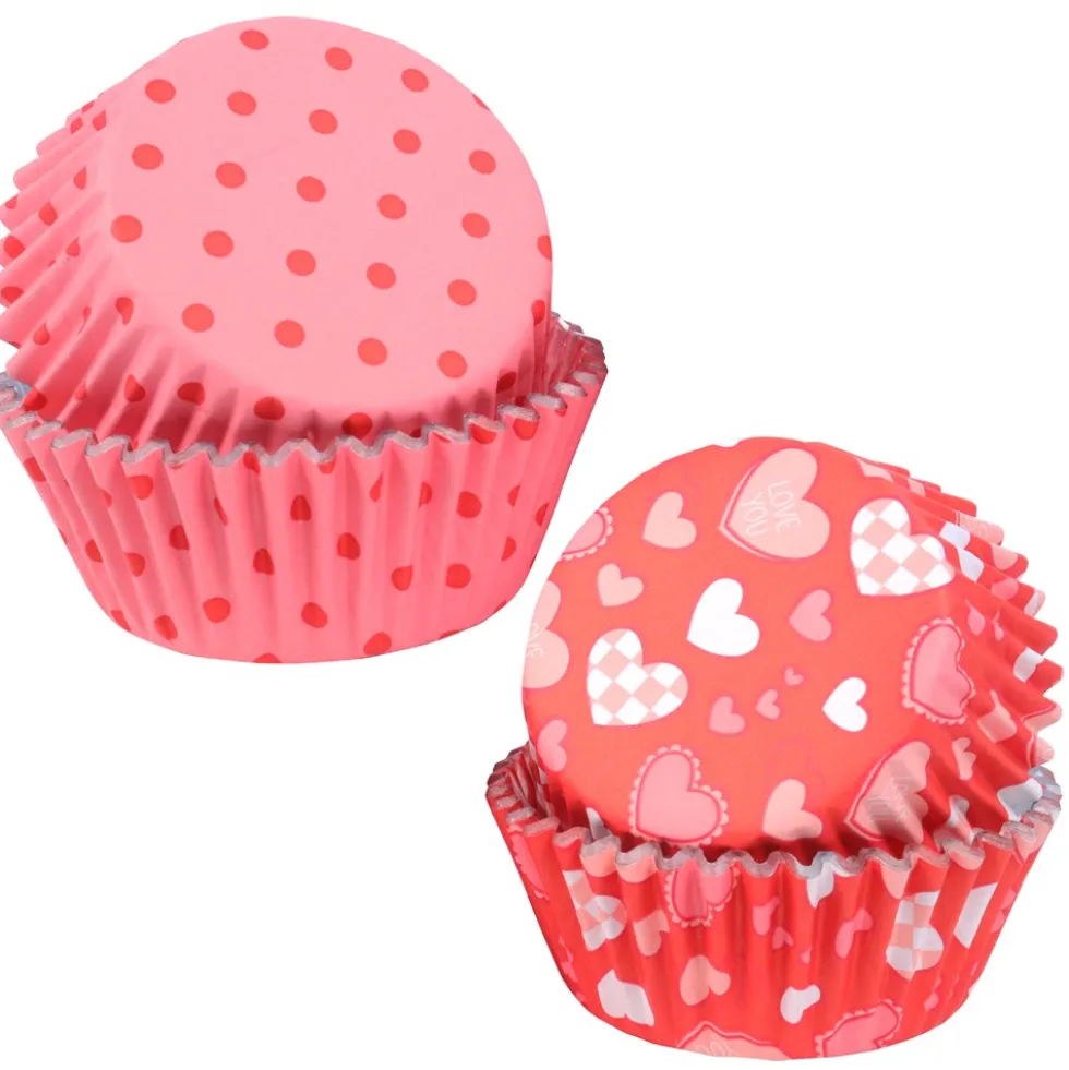 Cápsulas para cupcakes San Valentín 60 ud - PME