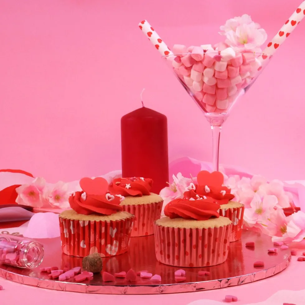 Cápsulas para cupcakes San Valentín 60 ud - PME