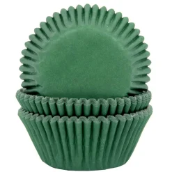 Cápsulas para Cupcakes Verde Oscuro 50 ud - House of Marie