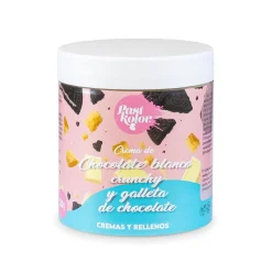 Crema de Chocolate Blanco Crunchy y Galleta de Chocolate 300 gr