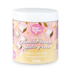 Crema de Chocolate Blanco, Galleta y Coco 300 gr