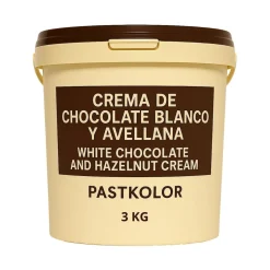 Crema de Chocolate Blanco y Avellana 3 Kg - Pastkolor