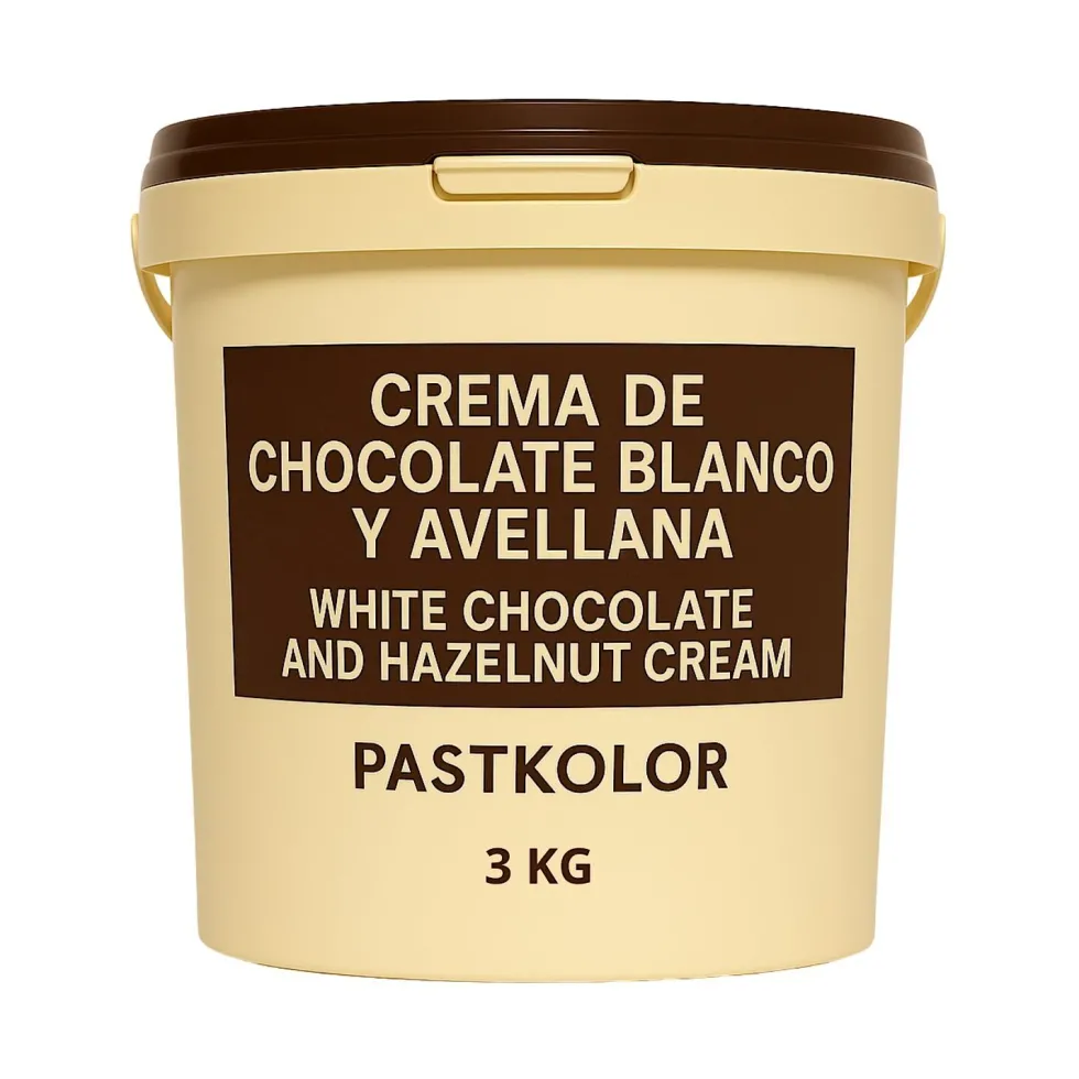 Crema de Chocolate Blanco y Avellana 3 Kg - Pastkolor
