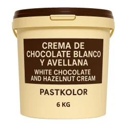 Crema de Chocolate Blanco y Avellana 6 Kg - Pastkolor