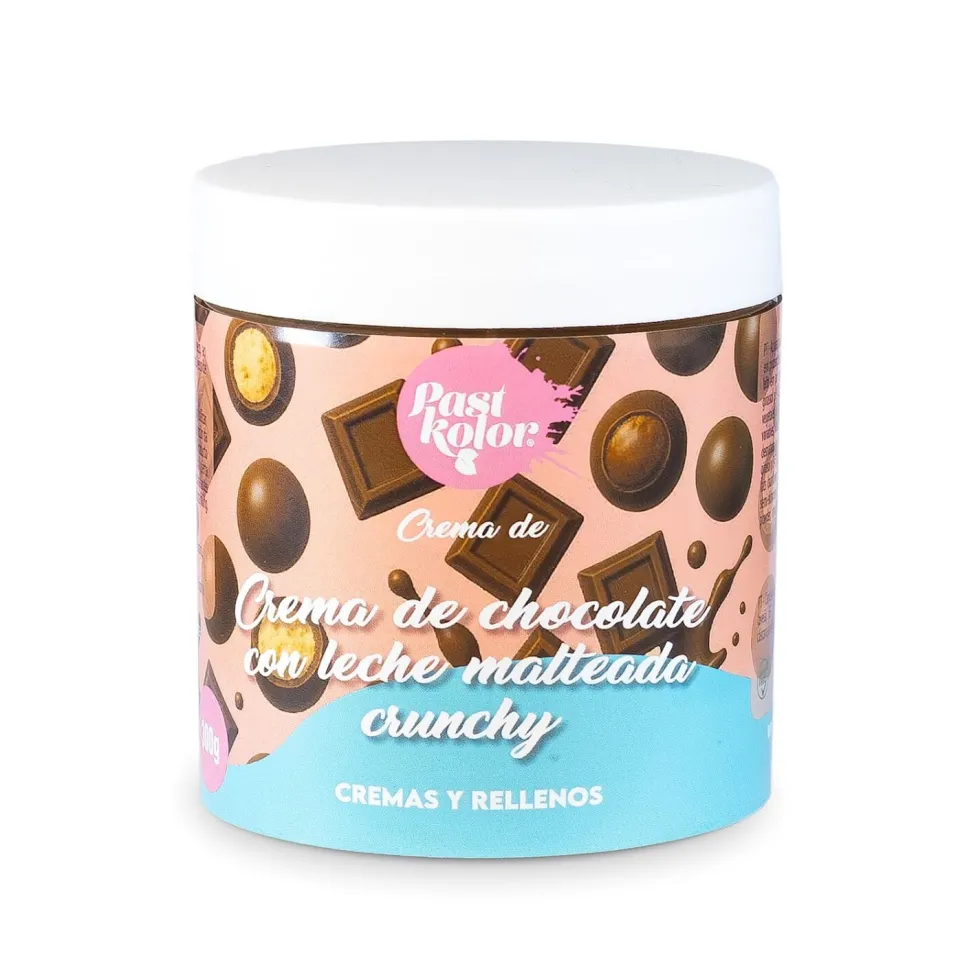 Crema de Chocolate con Leche Malteada Crunchy 300 gr