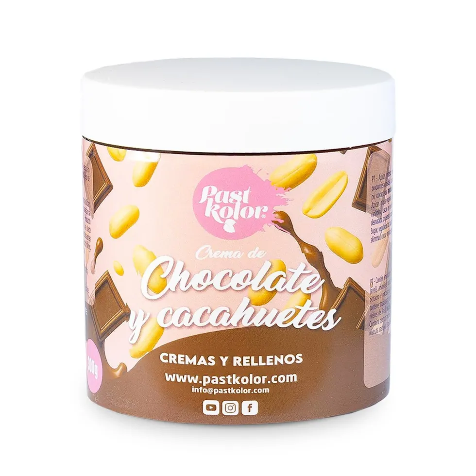 Crema de Chocolate y Cacahuete 300 gr - Pastkolor