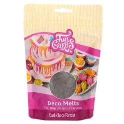 Deco Melts Sabor Chocolate Negro 250 gr - Funcakes