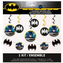 Decoración Colgante Batman 7 ud