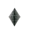 Decoración Colgante Rombo Plata 35 cm
