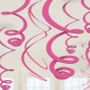 Decoración Colgante Serpentina Rosa 55 cm