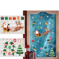Decoración Electrostática Navidad para Ventana 2 ud