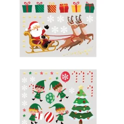 Decoración Electrostática Navidad para Ventana 2 ud