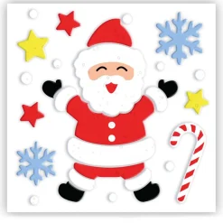 Decoración Gel para Ventanas Santa Claus