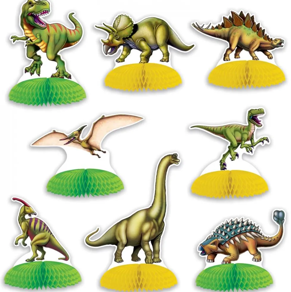 Decoración para Mesas Dinosaurios 8 unidades