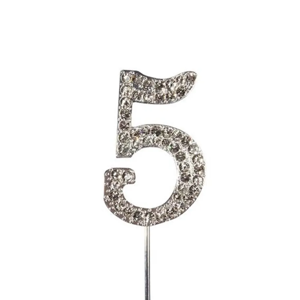Decoración para Tarta Número 5 Diamante